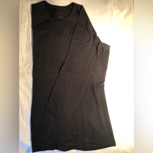 Patagonia Long Sleeve Merino Blend Midweight Base Layer Black XL - Picture 1 of 4